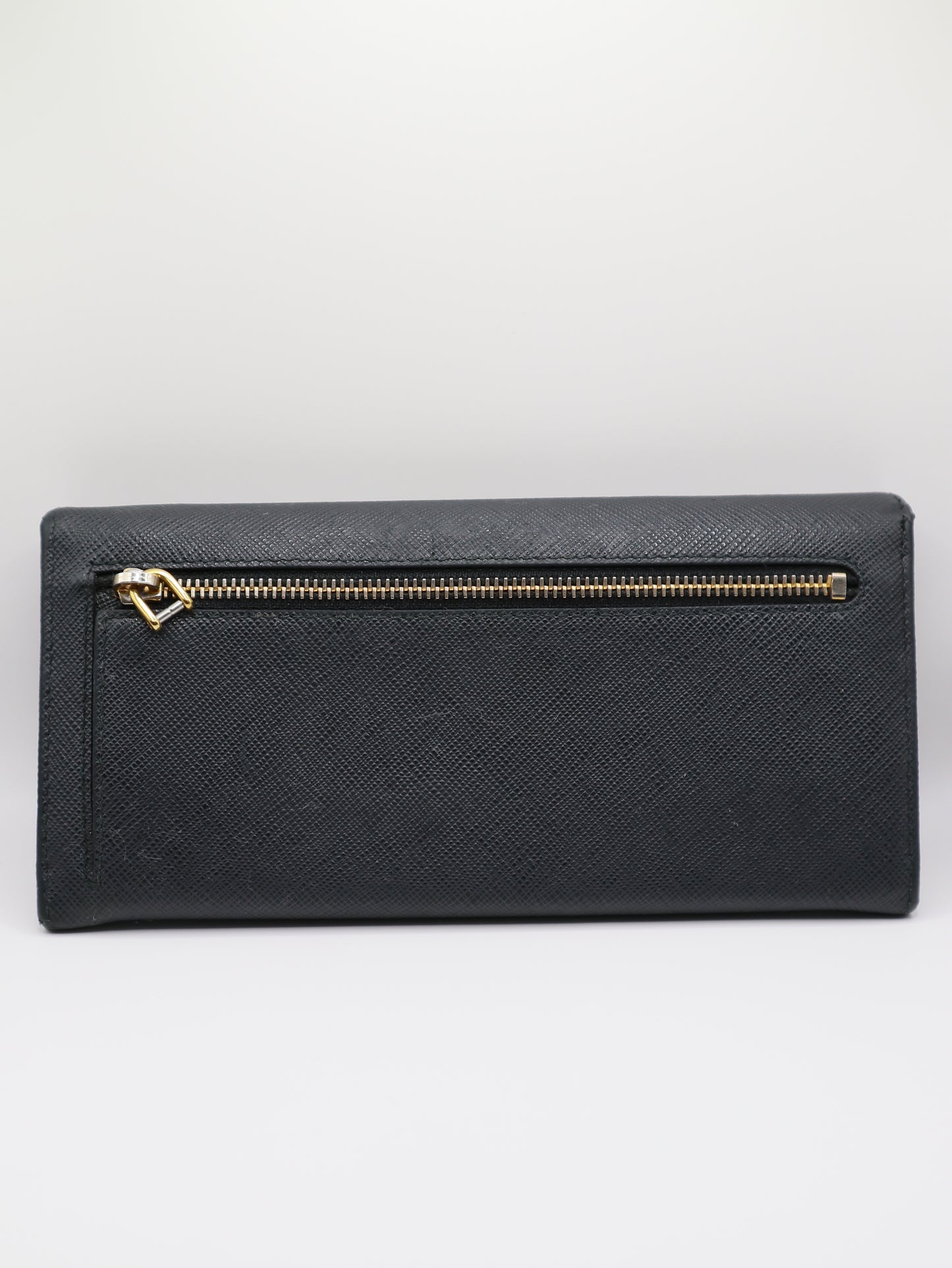 PRADA Saffiano Leather Bow Wallet