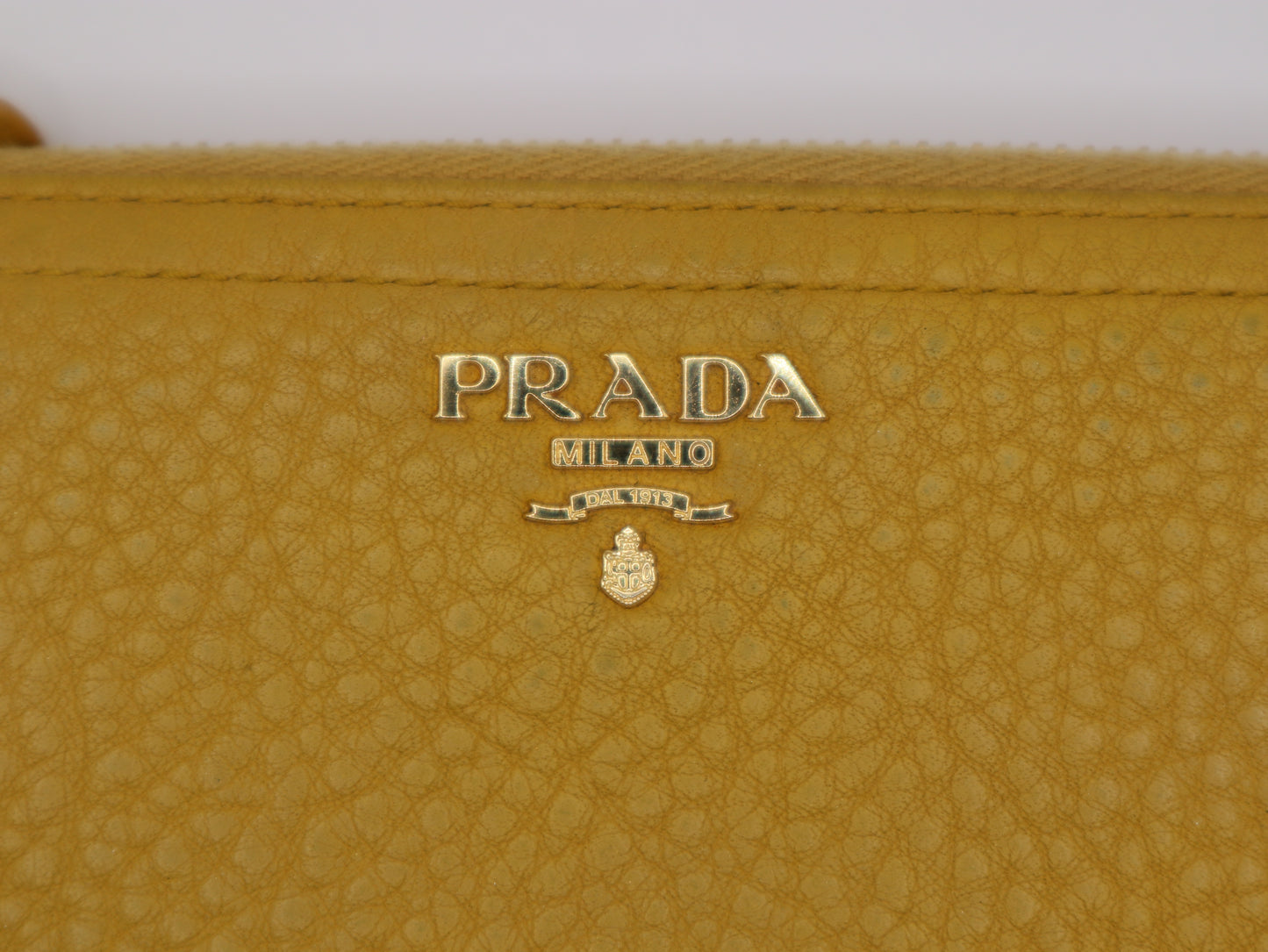 PRADA Saffiano Leather Continental Wallet