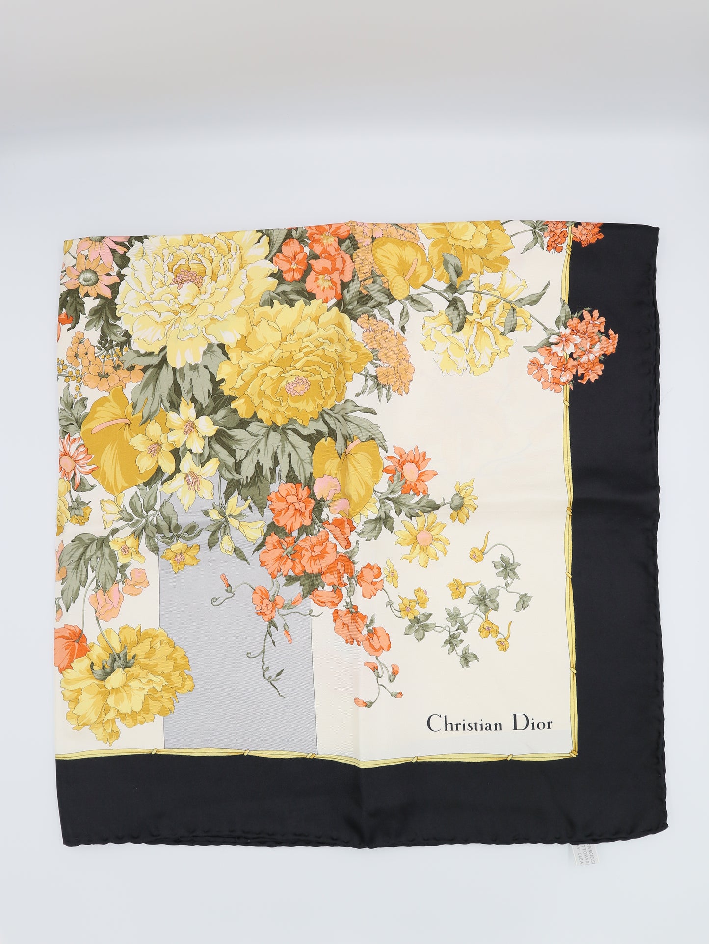 CHRISTIAN DIOR Square Silk Foulard