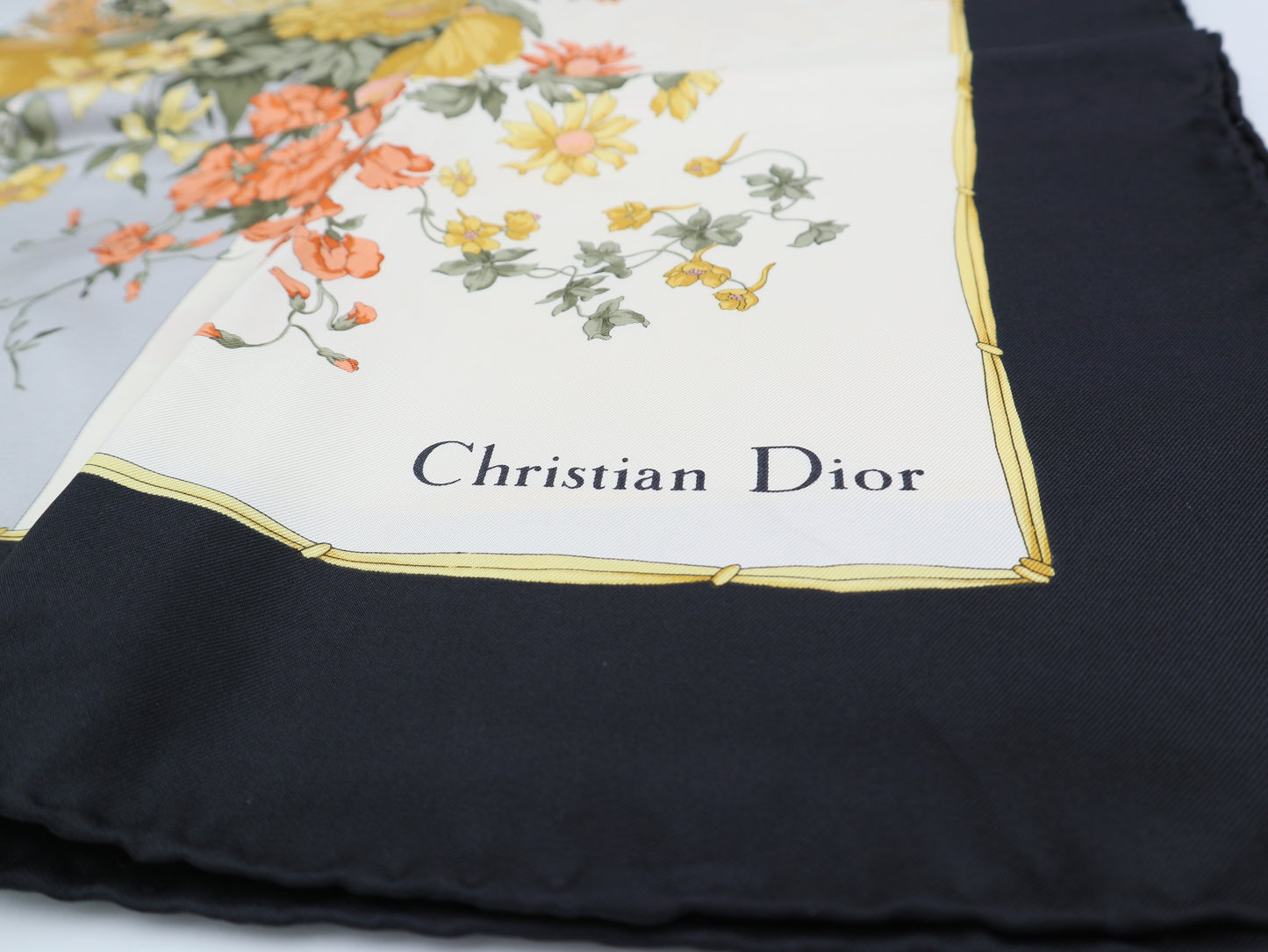 CHRISTIAN DIOR Square Silk Foulard