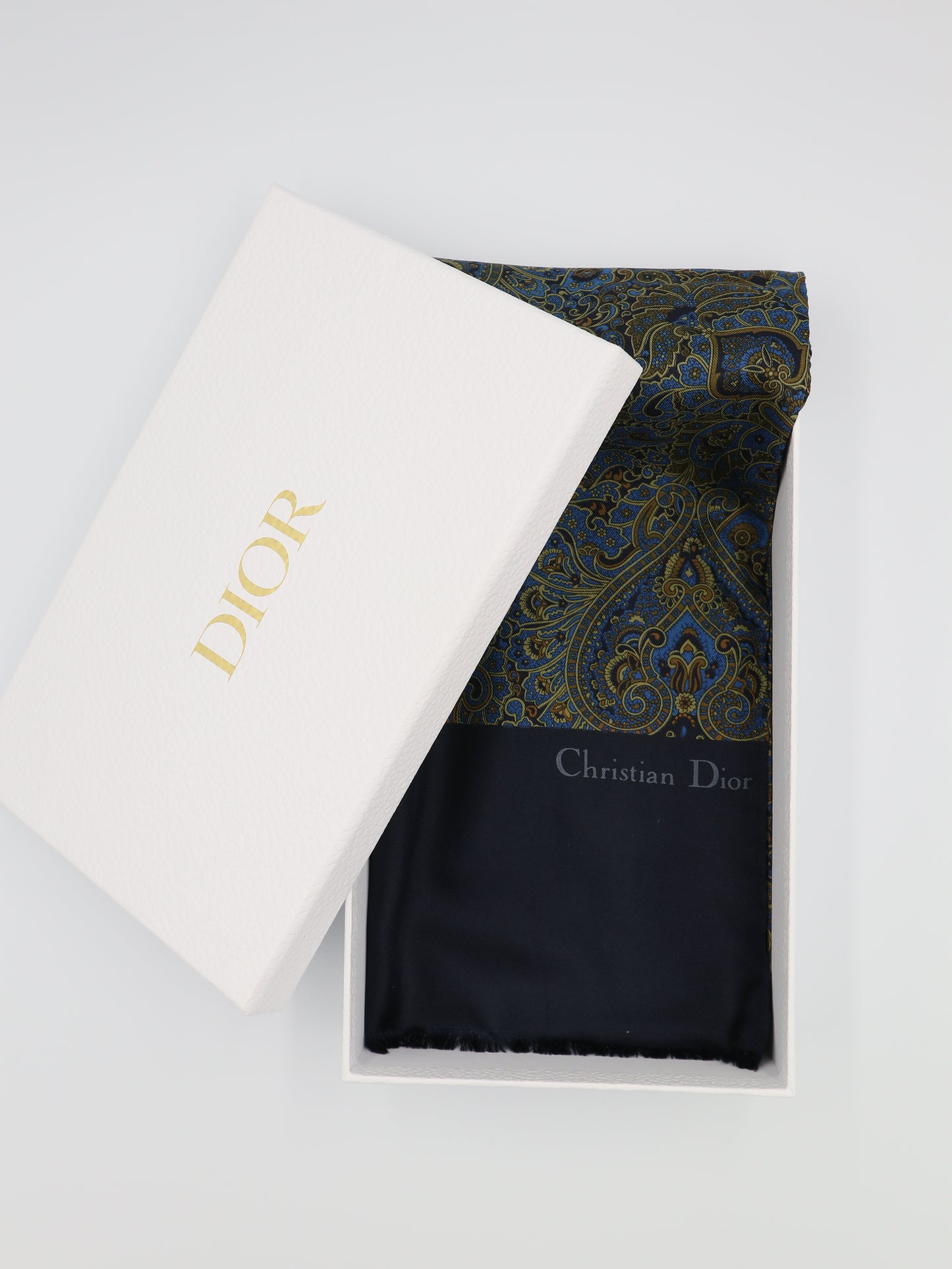 CHRISTIAN DIOR Silk Scarf Unisex