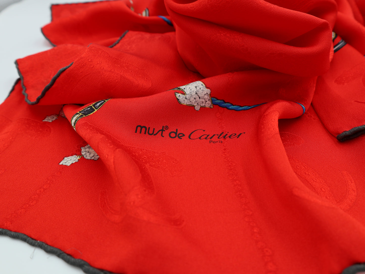 CARTIER Square Silk Foulard